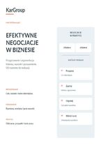 Okładka - Efektywne negocjacje w biznesie – bezpłatny ebook KAR-GROUP - KAR-GROUP