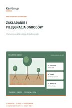 Okładka - Zakładanie i pielęgnacja ogrodów – bezpłatny ebook KAR-GROUP - KAR-GROUP