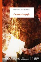 Okładka - Cenzor-krytyk - Cyprian Kamil Norwid