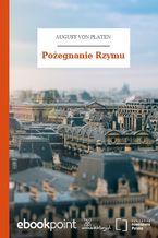 Okładka - Pożegnanie Rzymu - August von Platen