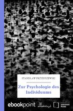 Okładka - Zur Psychologie des Individuums - Stanisław Przybyszewski