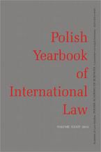 Okładka - 2014 Polish Yearbook of International Law vol. XXXIV - Władysław Czapliński