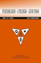 Psychologia-Etologia-Genetyka nr 27/2013
