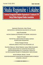 Okadka ksiki Studia Regionalne i Lokalne nr 4(42)/2010