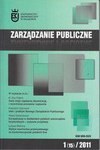 Okładka - Zarządzanie Publiczne nr 1(15)/2011 - Jerzy Hausner