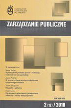 Okładka - Zarządzanie Publiczne nr 2(12)/2010 - Jerzy Hausner