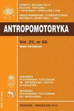 Okadka ksiki ANTROPOMOTORYKA NR 60-2012