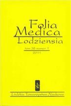 Folia Medica Lodziensia t. 38 z. 1/2011