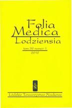 Folia Medica Lodziensia t. 39 z. 1/2012