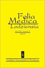 Folia Medica Lodziensia t. 40 z. 2/2013