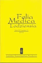 Folia Medica Lodziensia t. 41 z. 1/2014