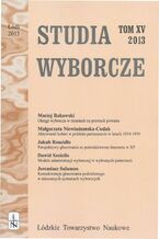 Okładka - Studia Wyborcze t. 15 - Praca zbiorowa
