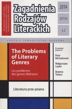 Okładka - Zagadnienia Rodzajów Literackich t. 57 (114) z. 2/2014 - Praca zbiorowa