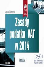 Okadka ksiki Zasady podatku VAT w 2014 cz II