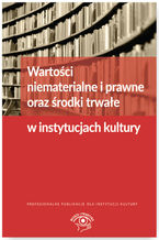 Okładka - Wartości niematerialne i prawne oraz środki trwałe w instytucjach kultury - Grzegorz Magdziarz