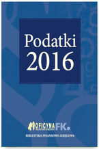 Okładka - Podatki 2016 - Katarzyna Trzpioła