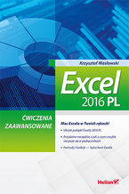 Okładka książki Excel 2016 PL. Ćwiczenia zaawansowane