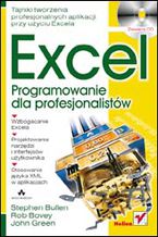 Okładka - Excel. Programowanie dla profesjonalistów - Stephen Bullen, Rob Bovey, John Green