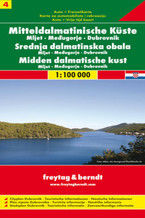 Okładka - Chorwacja cz.4 Mljet Medziugorie Dubrownik mapa 1:100 000 Freytag & Berndt - Praca zbiorowa