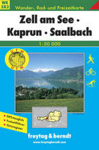 Okładka - Zell am See, Kaprun, Saalbach. Mapa turystyczna - Praca zbiorowa