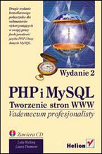 Okładka - PHP i MySQL. Tworzenie stron WWW. Wydanie drugie. Vademecum profesjonalisty - Luke Welling, Laura Thomson