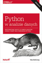 Okładka książki Python w analizie danych. Przetwarzanie danych za pomocą pakietów Pandas i NumPy oraz środowiska IPython. Wydanie II