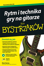 Okładka książki Rytm i technika gry na gitarze dla bystrzaków