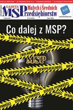 Okładka - Gazeta MSP kwiecień 2020 - Tomasz Peplak