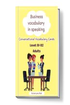 Okładka - Business vocabulary in speaking. Conversational speaking cards. Level: B1-B2. Adults - Katarzyna Rak