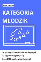 Okładka - Konspekty treningowe młodzik D1/D2. 36 gotowych treningów - Trening Dzieci 2.0.