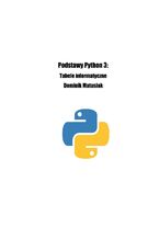 Podstawy Python 3. Tabele informatyczne