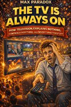 Okładka - The TV Is Always On - How Television Explains Nothing, Controls Everything, and Never Turns Itself Off - Max Paradox