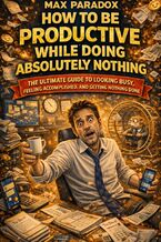Okładka - How to Be Productive While Doing Absolutely Nothing - The Ultimate Guide to Looking Busy, Feeling Accomplished, and Getting Nothing Done - Max Paradox