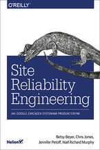 Okadka ksiki Site Reliability Engineering. Jak Google zarzdza systemami producyjnymi