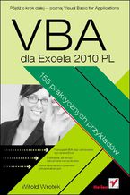 Okadka ksiki VBA dla Excela 2010 PL. 155 praktycznych przykadw