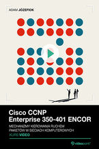Okładka książki Cisco CCNP Enterprise 350-401 ENCOR. Kurs video. Mechanizmy kierowania ruchem pakietów w sieciach komputerowych