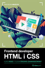 Okładka książki Frontend developer. Kurs video. HTML i CSS. Poziom średnio zaawansowany