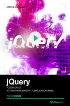 Okładka kursu jQuery. Kurs video. Poziom drugi. Interaktywne banery i funkcjonalne menu