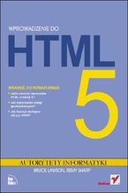Okładka książki Wprowadzenie do HTML5. Autorytety Informatyki