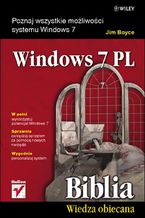 Okładka - Windows 7 PL. Biblia - Jim Boyce