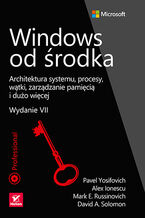 Okładka książki Windows od środka. Architektura systemu, procesy, wątki, zarządzanie pamięcią i dużo więcej. Wydanie VII 