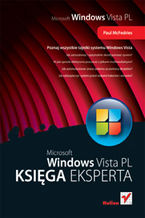 Okładka - Windows Vista PL. Księga eksperta - Paul McFedries