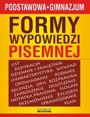Okładka: Formy wypowiedzi pisemnej