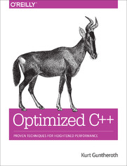 Okładka: Optimized C++. Proven Techniques for Heightened Performance