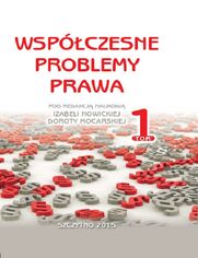 Okładka: Współczesne problemy prawa. Tom I