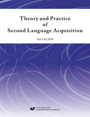 "Theory and Practice of Second Language Acquisition" 2018. Vol. 4 (1)