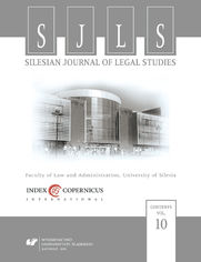 "Silesian Journal of Legal Studies". Vol. 10