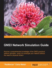 Okładka: GNS3 Network Simulation Guide. From installation through to creating large scale simulations, this is the complete guide to GNS3 that will give you the know-how needed for Cisco certification. For networking professionals, it's a career-advancing tutorial