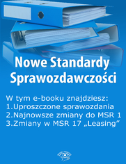 Nowe Standardy Sprawozdawczości , wydanie maj 2015 r. część I