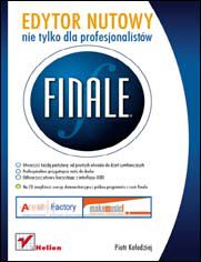 Okładka książki Finale. Edytor nutowy nie tylko dla profesjonalistów